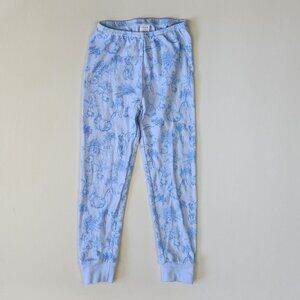 Janie and Jack 100% Cotton Easter Bunny Rabbit Carrots Pajama Pants Blue sz 5